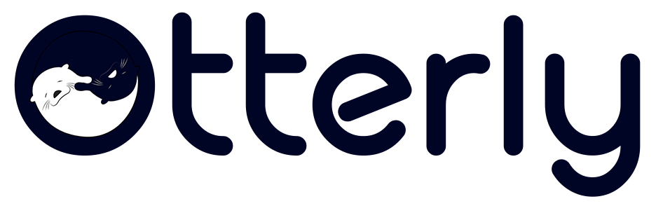 Otterly wordmark, navy