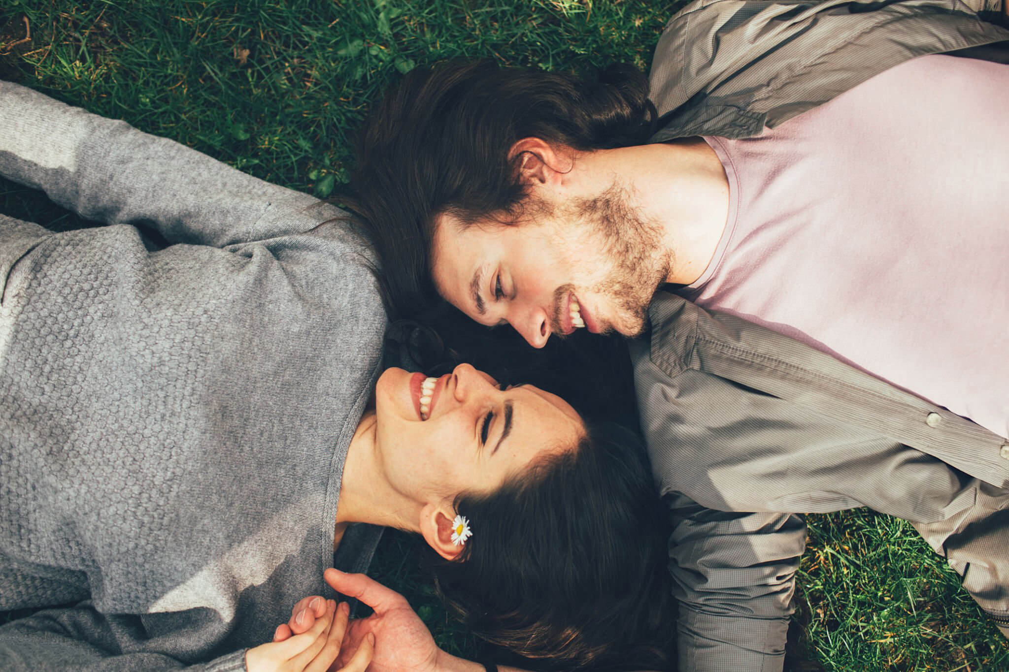Happy Indian couple laughing together